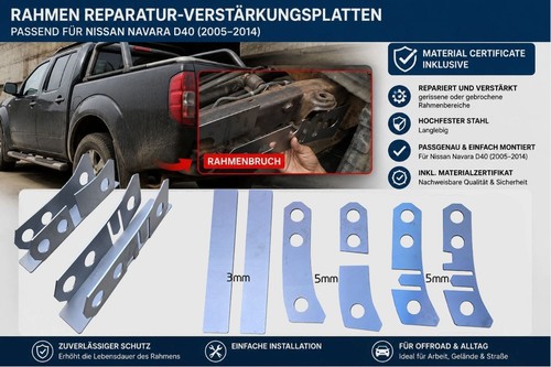 Navara d40 rahmen bleche - rahmen,